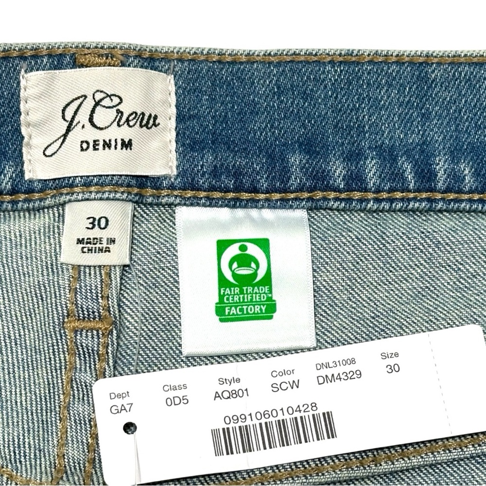J Crew NWT Full Length Light Seacoast Wash Pocket Perfecting Bootcut Jeans SZ 30 - Picture 11 of 15